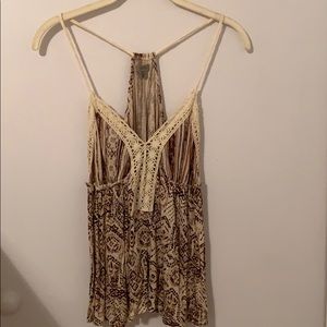 Multi color crotchet tank top